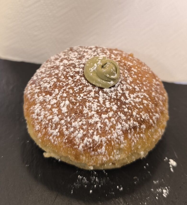 Krapfen vuoto/marmellata/pistacchio/cioccolato (80gr)