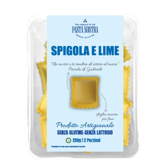 ravioli spigola lime senza glutine