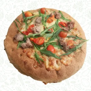 focaccia mozzarella rucola salsiccia senza glutine