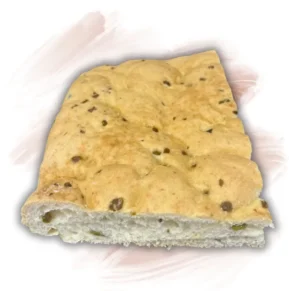 trancio focaccia olive senza glutine
