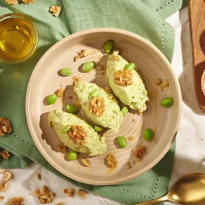 hummus edamame senza glutine