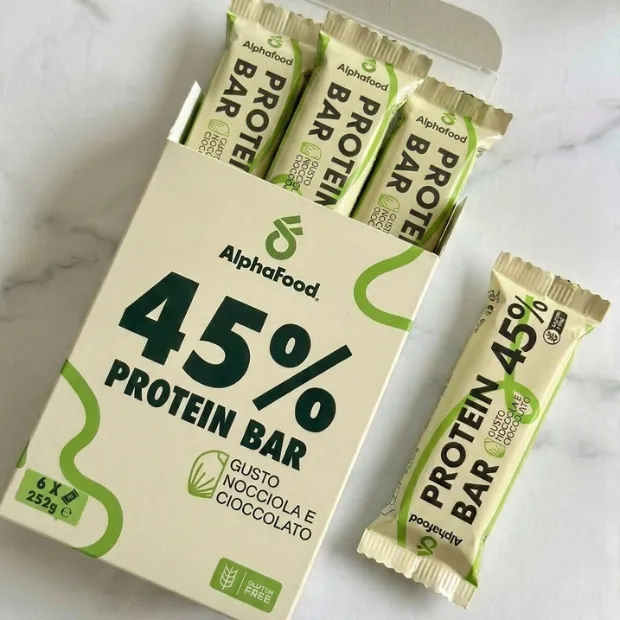barretta proteica nocciola gluten free