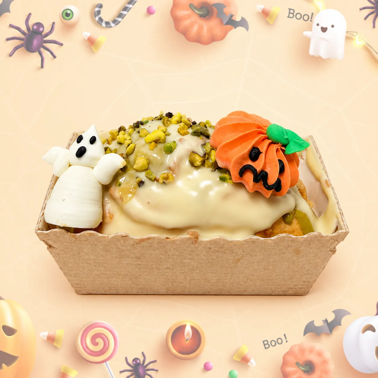torta pistacchio halloween senza glutine